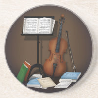 Cello & Music Stand Charming Miniature Scene