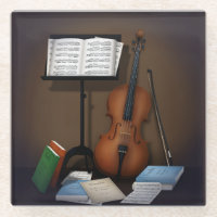 Cello & Music Stand Charming Miniature Scene