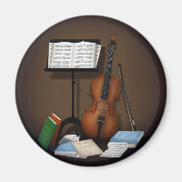 Cello & Music Stand Charming Miniature Scene