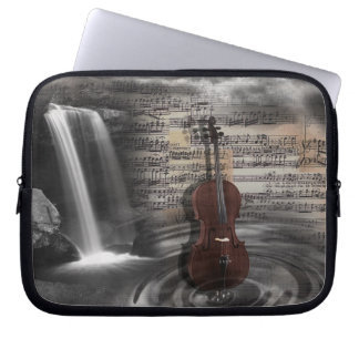 Cello Music Waterfall Computer Sleeve