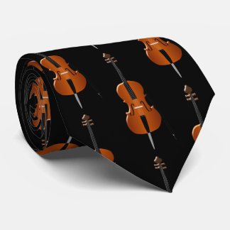 Cello Musical Instrument Design Tie