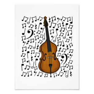 Cello Musical Notes Cellist String Music Teacher Photo Print