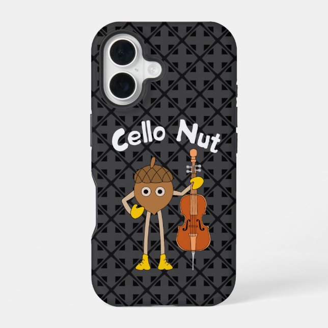 Cello Nut iPhone 16 Case (Back)