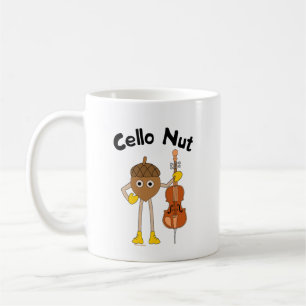 Cello Nut Text  Coffee Mug