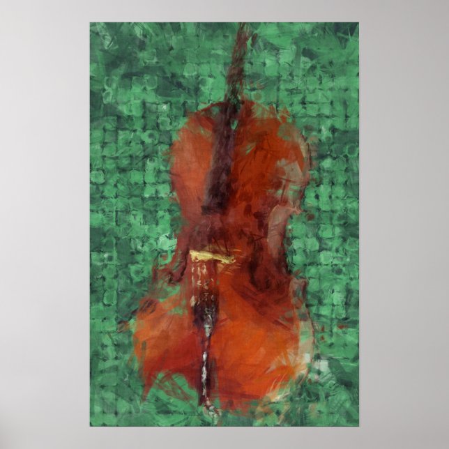 Cello On Green Poster (Front)