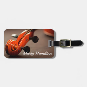 Cello or Violin Musical Instrument Luggage Tag