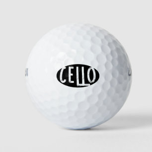 Cello Oval Rough Text Golf Balls