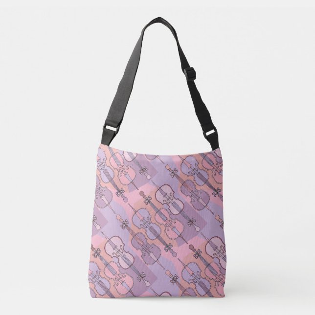 Cello Pattern Crossbody Bag (Front)