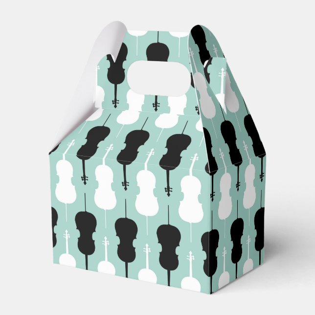 Cello Pattern Favour Box (Front Side)