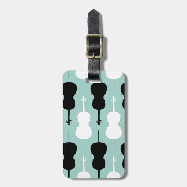 Cello Pattern Luggage Tag (Front Vertical)