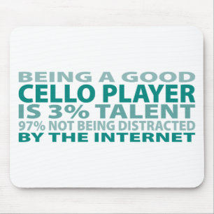 Cello Player 3% Talent Mouse Mat