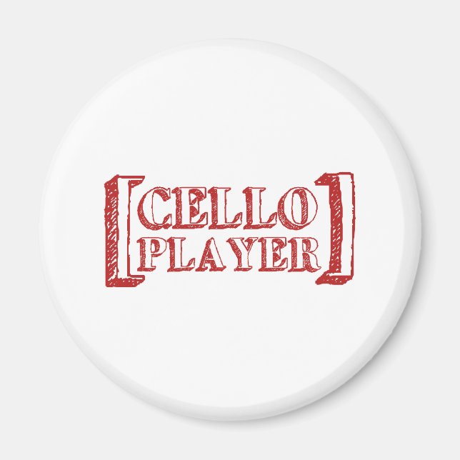 Cello Player Magnet (Front)