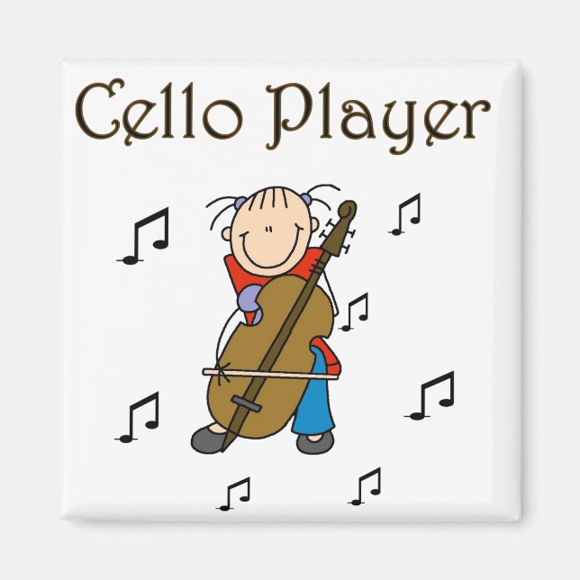 Cello Player Magnet (Front)