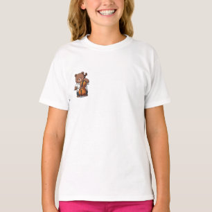 Cello Playing Musical Teddy Bear Kids T-Shirt