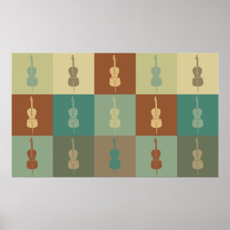 Cello Pop Art Poster