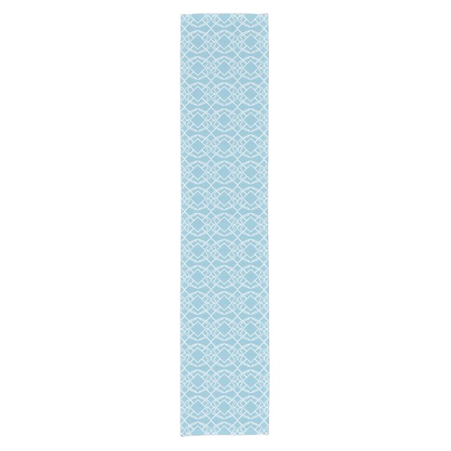 Cello Robins Blue Egg Trellis Design Short Table Runner (Front)