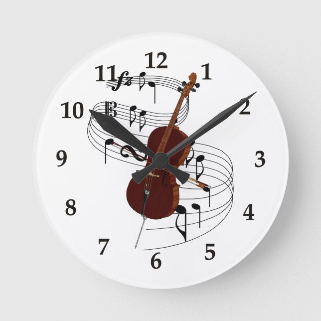 Cello Round Clock (Front)