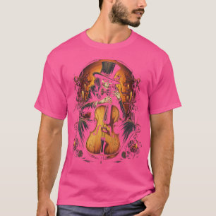 Cello Skeleton Halloween Costume Orchestra Music F T-Shirt