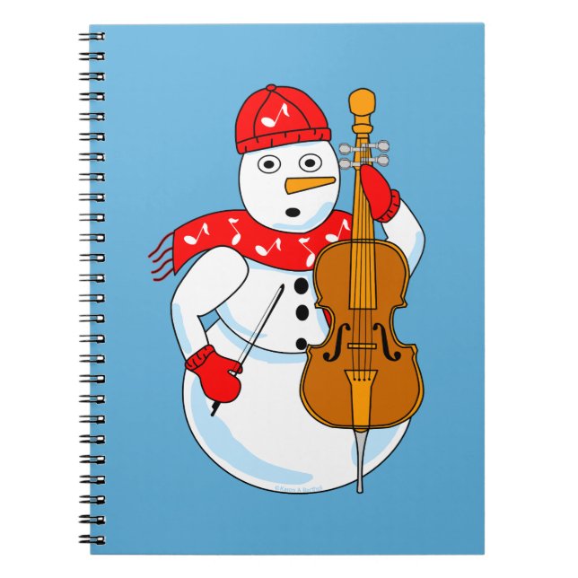 Cello Snowman Notebook (Front)
