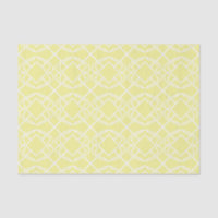 Cello Soft Butter Yellow Trellis Design