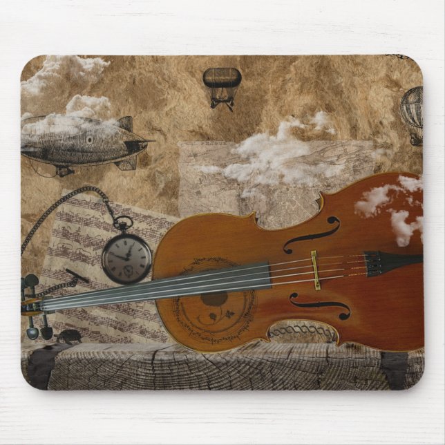 Cello Steampunk Suite Mouse Mat (Front)
