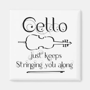 Cello String Along Magnet