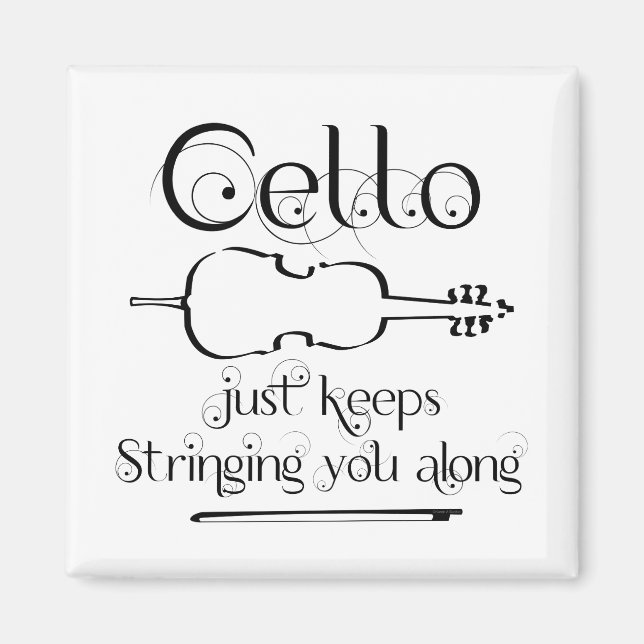Cello String Along Magnet (Front)
