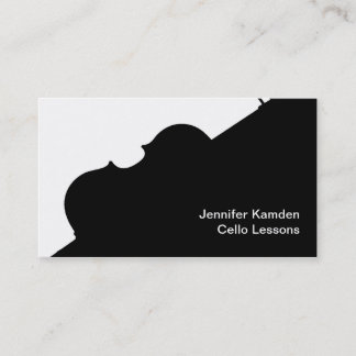Cello Teacher Cellist Player Instrument Musician Business Card