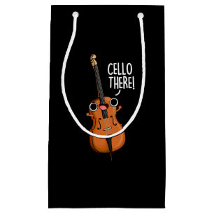 Cello There Funny Music Pun Dark BG Small Gift Bag