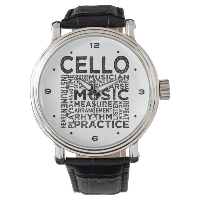 Cello Typography Watch (Front)
