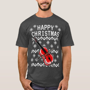Cello Ugly Christmas Cellist Musician 1 T-Shirt