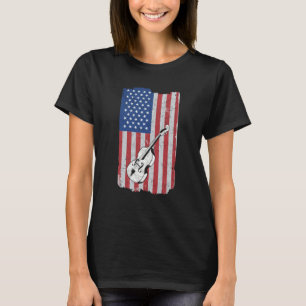 Cello USA Flag Cello Player Cellist T-Shirt