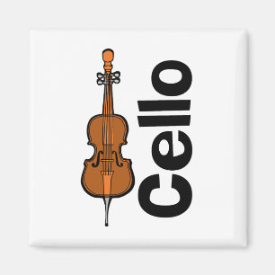Cello Vertical Text Magnet