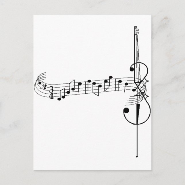 Cello Waltz Postcard (Front)