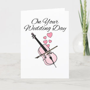 Cello Wedding Card Cellist String Musician
