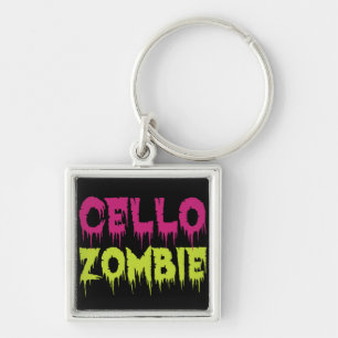 Cello Zombie Key Ring