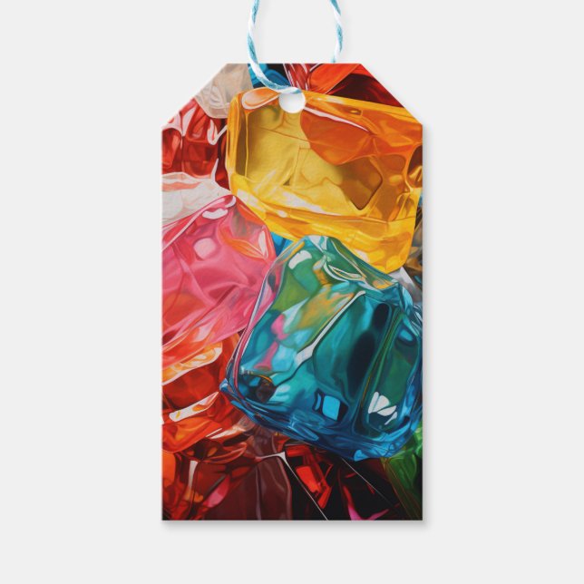 Cellophane gems gift tags (Front)