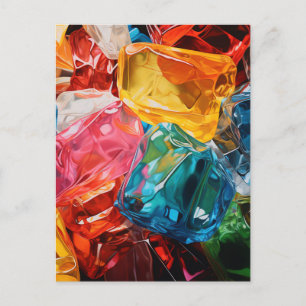 Cellophane gems postcard
