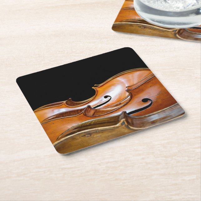 Cellos Square Paper Coaster (Angled)