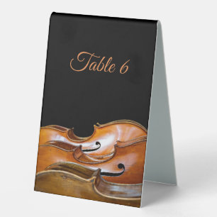 Cellos Table Number Custom Text