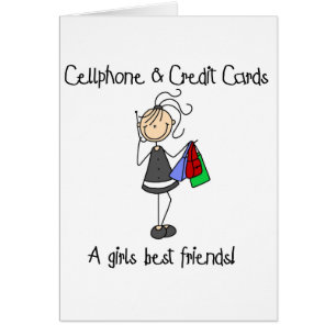 Cellphone And Credit Cards Card