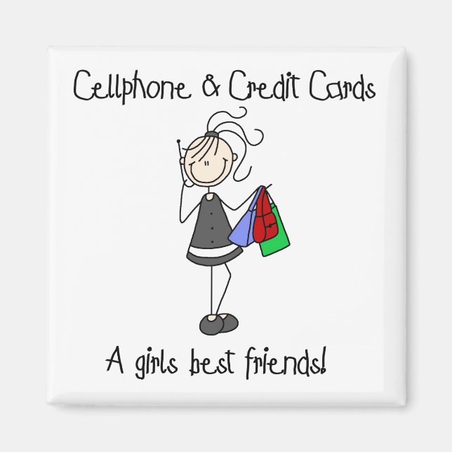 Cellphone And Credit Cards Magnet (Front)