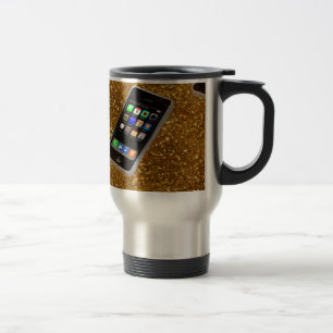 cellphone bling travel mug