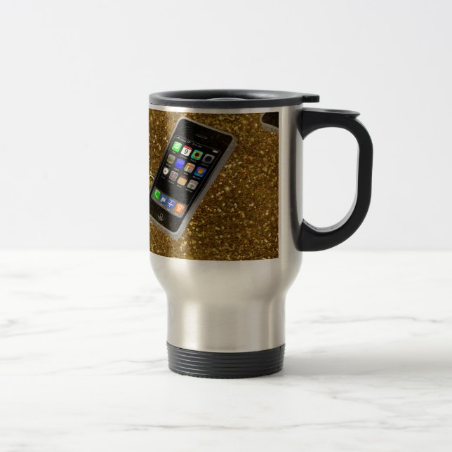 cellphone bling travel mug (Right)