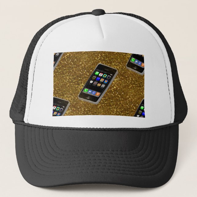 cellphone bling trucker hat (Front)