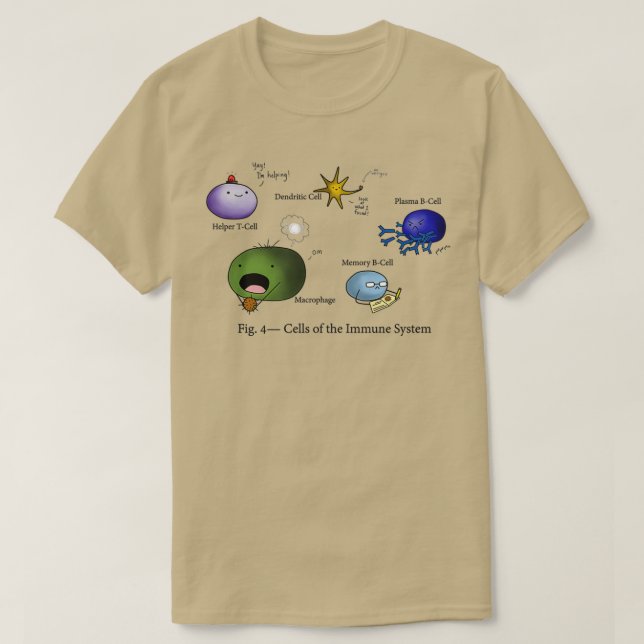 Cells of the Immune System  T-Shirt (Design Front)