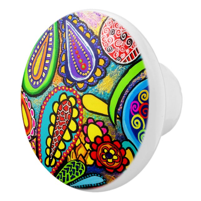 Cellular Art Ceramic Knob (Right)