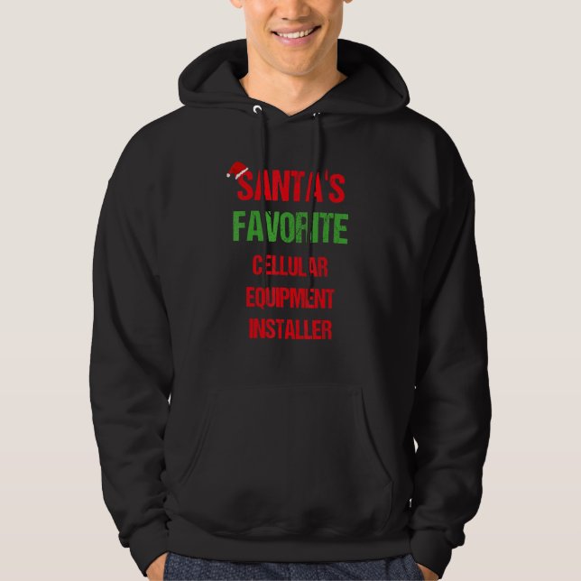 Cellular Equipment Installer Funny Pajama Christma Hoodie (Front)