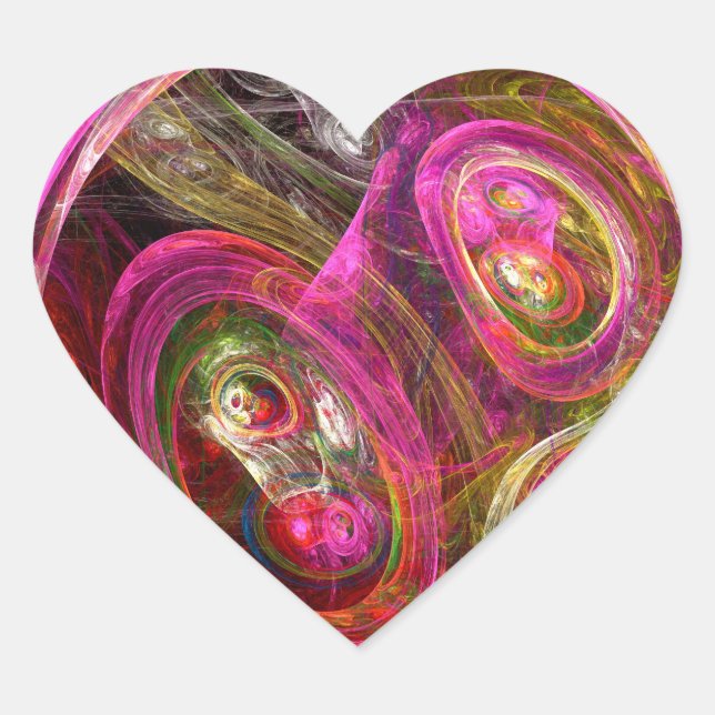 Cellular Heart Sticker (Front)