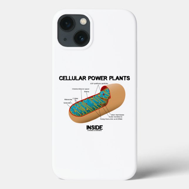 Cellular Power Plants Inside Mitochondrion Case-Mate iPhone Case (Back)